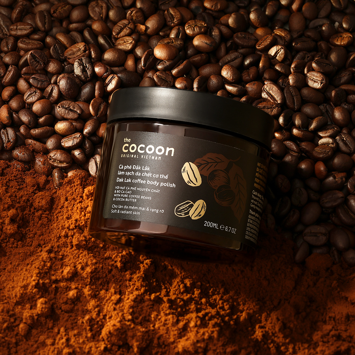 Đánh giá sản phẩm Cà phê Đắk Lắk làm sạch da chết COCOON 200ml (Dak lak coffee body polish)