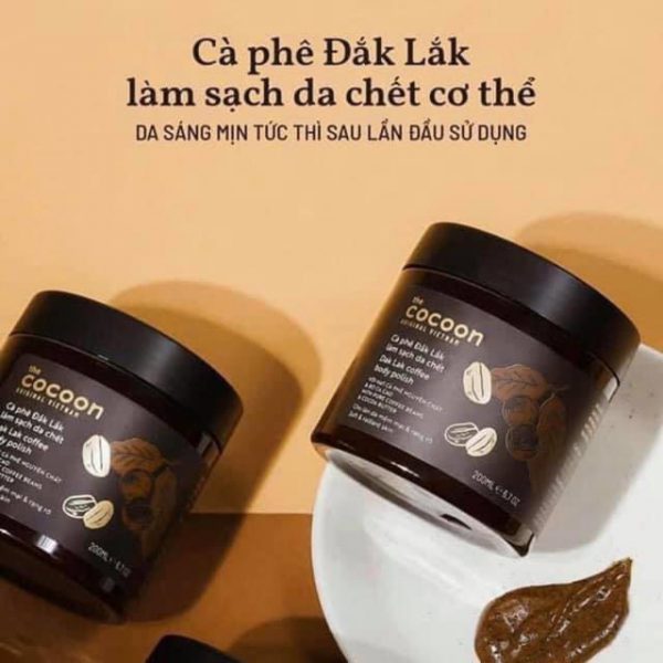 Đánh giá sản phẩm Cà phê Đắk Lắk làm sạch da chết COCOON 200ml (Dak lak coffee body polish)